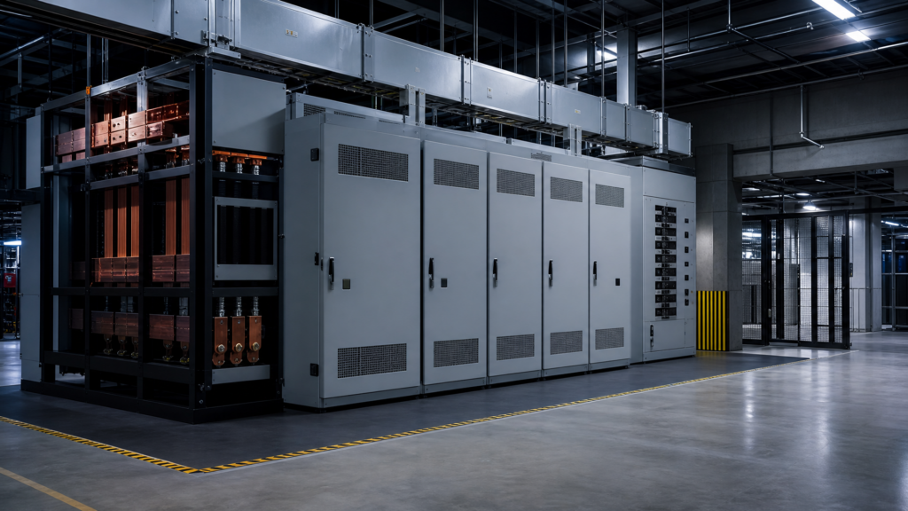Power conversion equipment supporting AI data centers and grid-connected electrical infrastructure